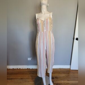 Saltwater Luxe Striped Cropped Jumpsuit, VGUC, Size S